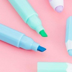 Tasarım Fosforlu Kalem Seti 6 lı