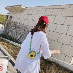 Avokado Silikon Dokulu Omuz Askılı Çanta