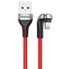Baseus Green U-Shaped Serisi 2.4A 1 Metre iPhone Lightning Oyuncu Şarj Data Kablosu