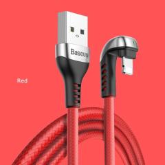 Baseus Green U-Shaped Serisi 2.4A 1 Metre iPhone Lightning Oyuncu Şarj Data Kablosu