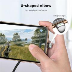 Baseus Green U-Shaped Serisi 2.4A 1 Metre iPhone Lightning Oyuncu Şarj Data Kablosu