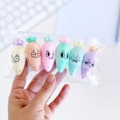 Havuç Fosforlu Kalem 6 lı İşaretleme Kalemi