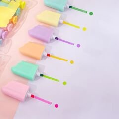 Dondurma Fosforlu Kalem Set 6 lı İşaretleme Kalemi