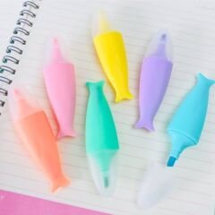 Balık Fosforlu Kalem Set 6 lı Balık Kuyruk Fosforlu Kalem