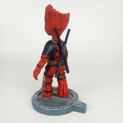 Galaxyinin Koruyucuları Baby Groot Deadpool Versiyon Karakter Figür