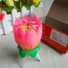 Kendinden Açılan Dönen Müzikli Sihirli Pasta Mumu