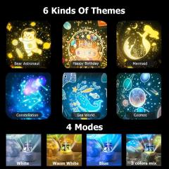 Gezegenler Projeksiyon Özellikli Ay Lamba Gece Lambası