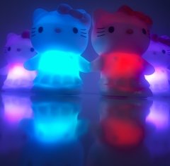 Sevimli Kedi Renk Değiştiren Işıklı Gece Lambası