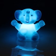 Renk Değiştiren Işıklı Oturan Fil Gece Lambası