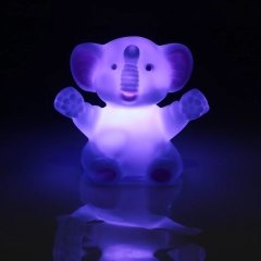 Renk Değiştiren Işıklı Oturan Fil Gece Lambası