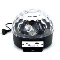 Led Işıklı Disko Topu Kumandalı Bluetooth Hoparlör Usb Bellek Girişli