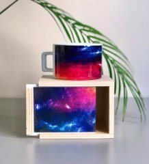 Space Tasarımlı Ahşap Kutulu Kupa