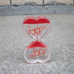Kalp Şeklinde Sıvı Jel Kum Saati