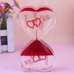 Kalp Şeklinde Sıvı Jel Kum Saati