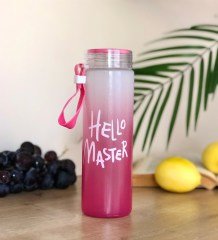 Hello Master Tasarımlı 400 Ml Cam Matara
