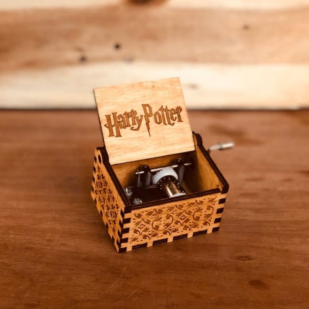 Harry Potter Always Müzik Kutusu Ahşap İşlemeli Müzik Kutu
