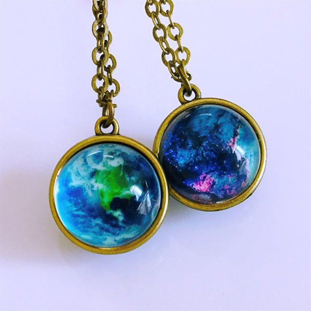 Üç Boyutlu Gezegen Kolye