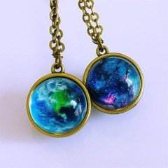 Üç Boyutlu Gezegen Kolye