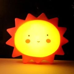 Led Işıklı Güneş Silikon Gece Lambası