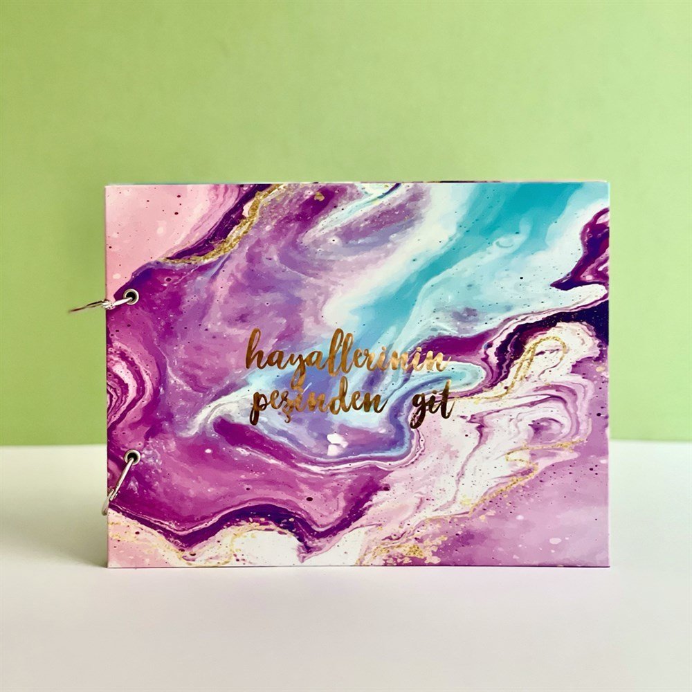 Hayallerinin Peşinden Git Tasarımlı Klasör Albüm