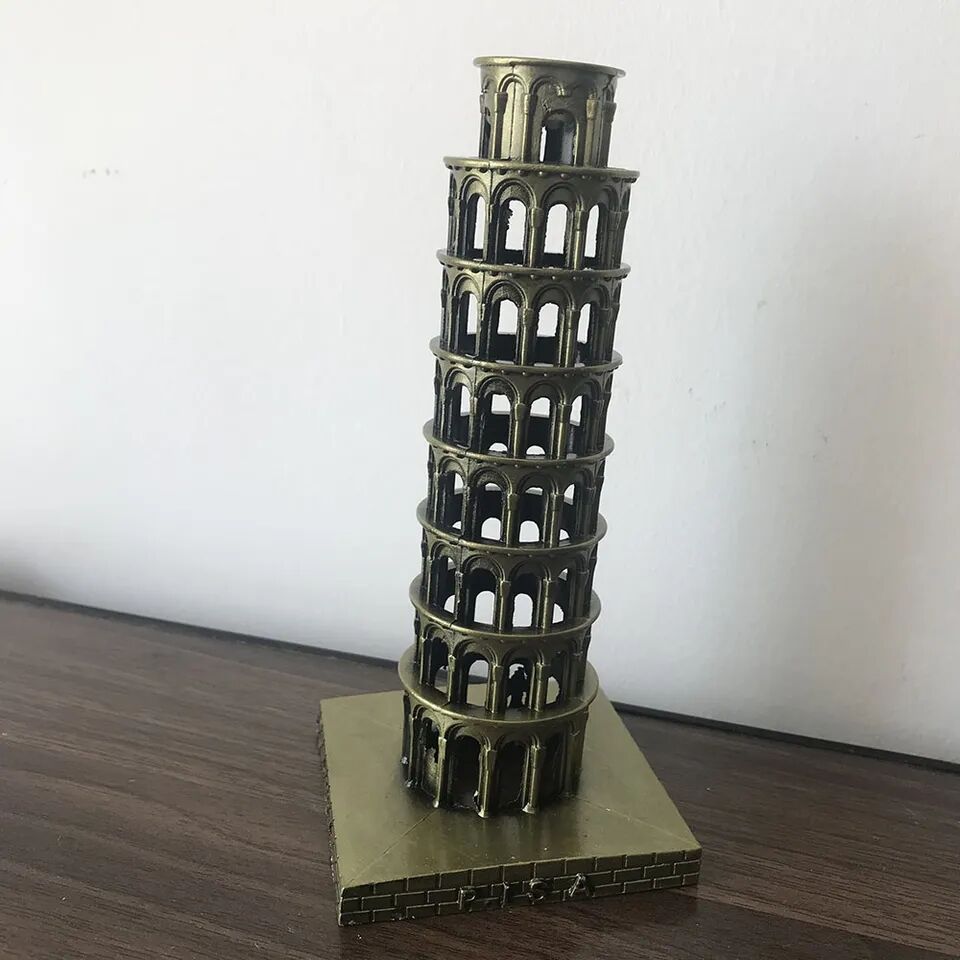 Pisa Kulesi Biblo 20 Cm Koleksiyon Hatıra Pisa Kulesi Masa Üstü Biblo