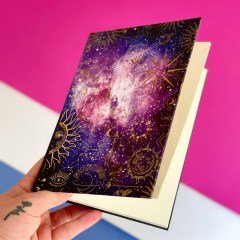 Space Tarot Tasarımlı Lastikli Defter