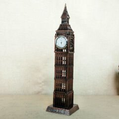 Dekoratif Metal Big Ben Saat Kulesi Biblo