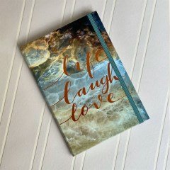 Life Lough Love Tasarımlı Lastikli Defter