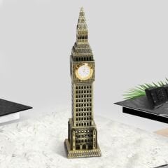 Dekoratif Metal Big Ben Saat Kulesi Biblo