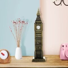 Dekoratif Metal Big Ben Saat Kulesi Biblo