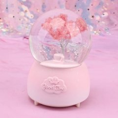 Hayat Ağacı Işıklı Müzikli Otomatik Püskürten Kar Küresi