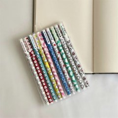 Çizgi Karekter Tasarımlı 10'lu Jel Kalem