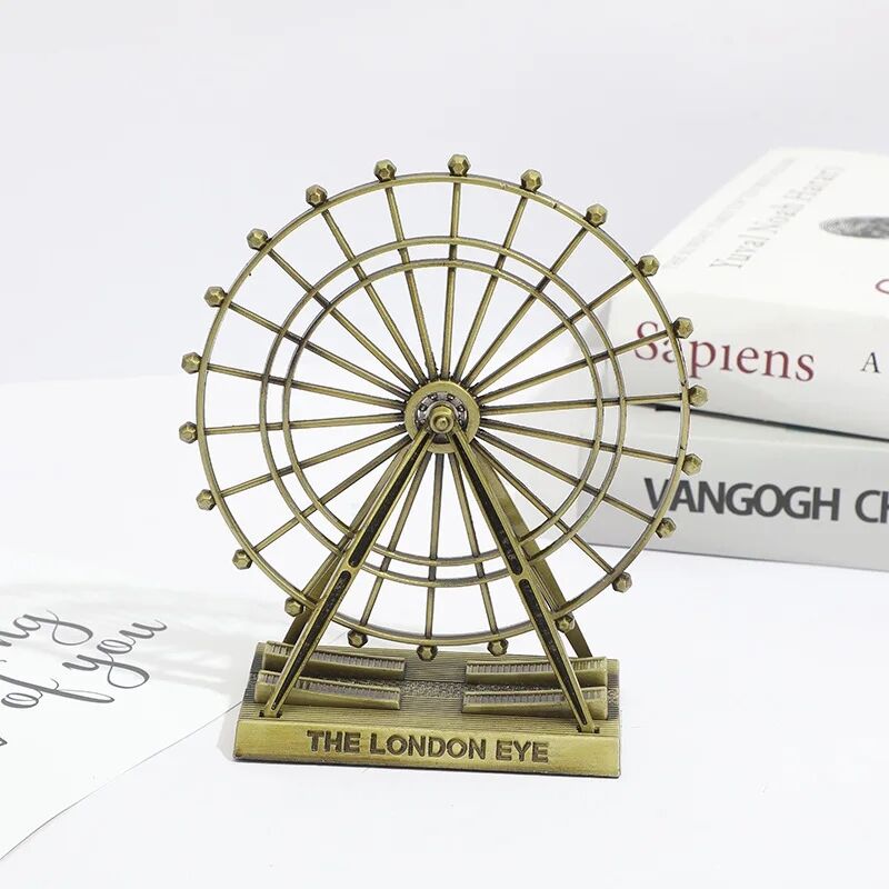 Dekoratif Metal The London Eye Biblo Dönme Dolap Biblo 10 Cm