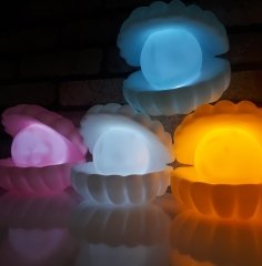 İstiridye Şeklinde Gece Lambası