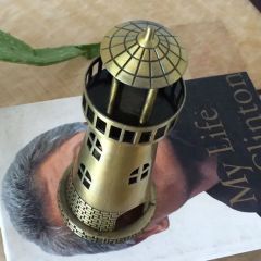 Dekoratif Metal Deniz Feneri Kule Biblo 18 Cm