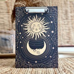 Tarot Ay Güneş Tasarımlı Sekreterlik