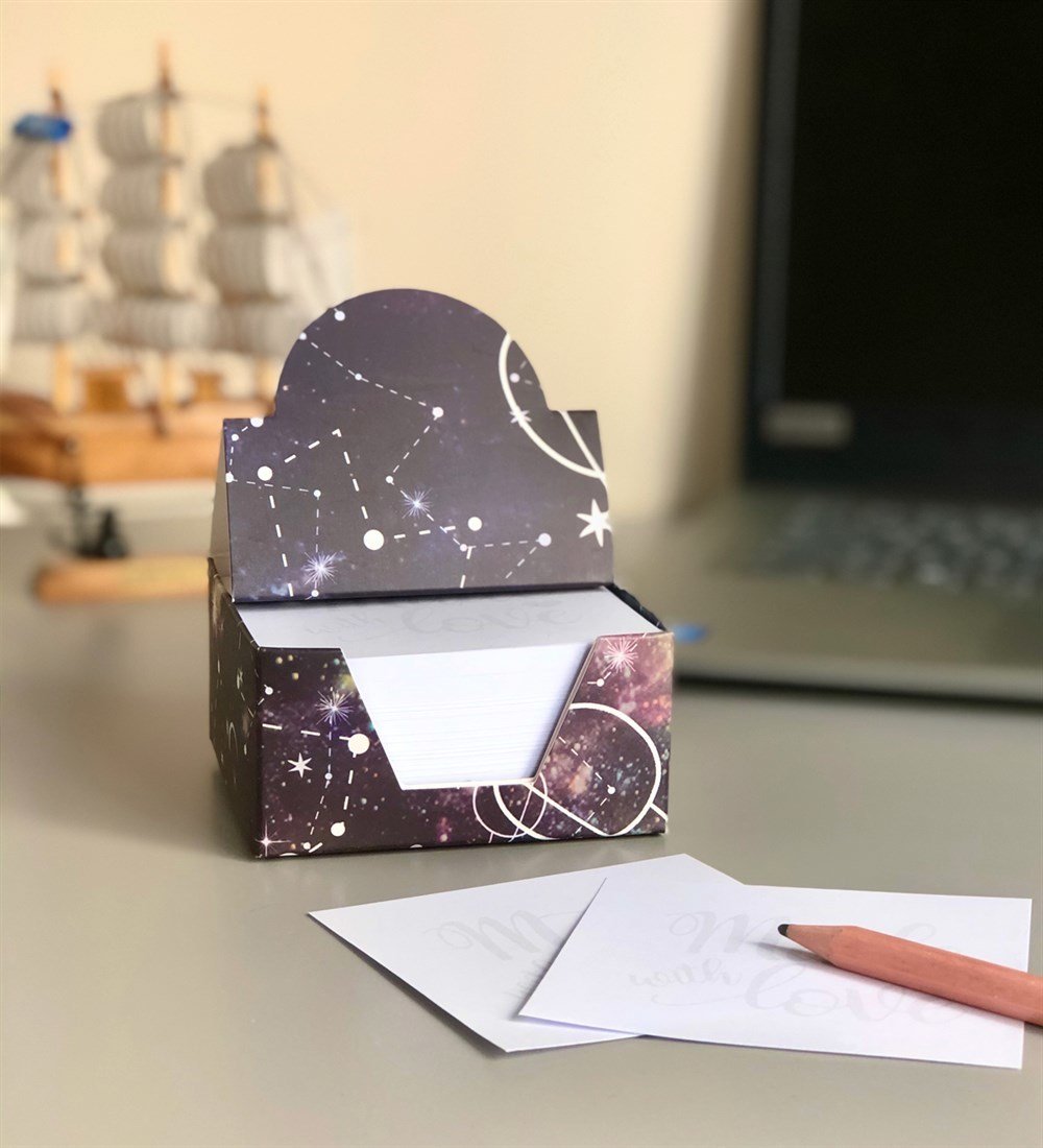 Gökyüzü Tasarımlı Notluk