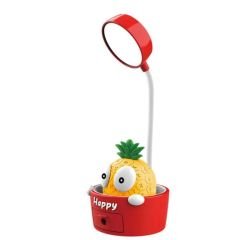 Karikatür Ananas Led Işıklı Açacaklı Masa ve Gece Lambası