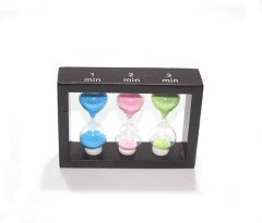 Ahşap El Yapımı 3’lü Kum Saati