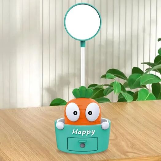 Karikatür Havuç Led Işıklı Açacaklı Masa ve Gece Lambası