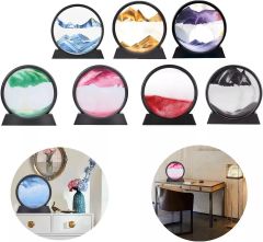 Dekoratif Akar Yuvarlak Kum Saati Akar Kum Tablo