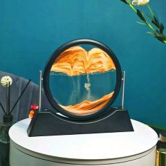 Dekoratif Akar Yuvarlak Kum Saati Akar Kum Tablo