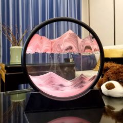 Dekoratif Akar Yuvarlak Kum Saati Akar Kum Tablo