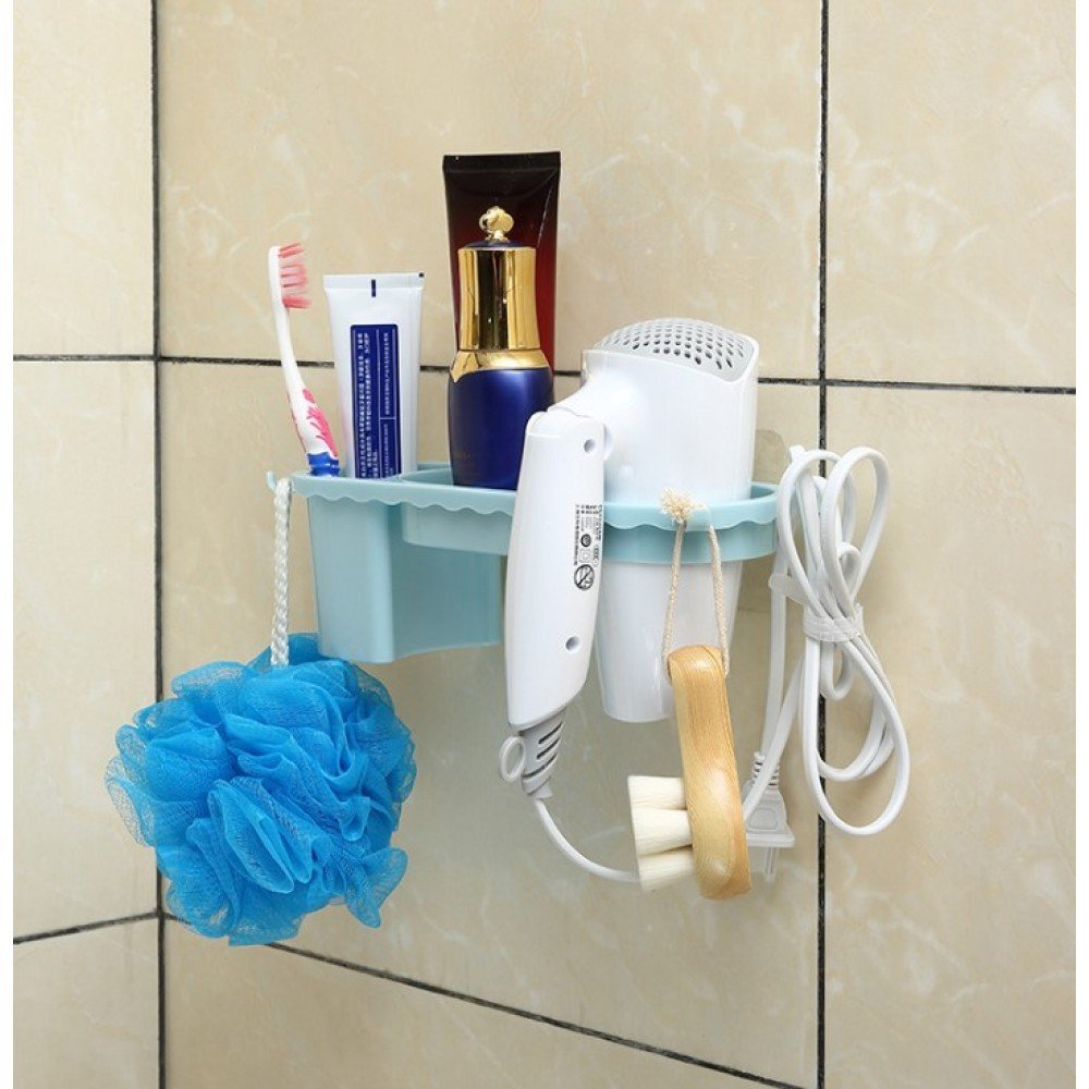 Banyo Organizer Raf Ve Fön Makinası Askısı