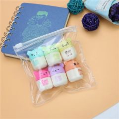 Sevimli Mini Hamster Fosforlu Kalem Seti 6lı