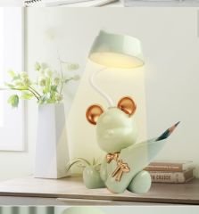 Sevimli Tavşan Şarjlı Masa Lamba Çok Fonksiyonlu Açacaklı Kalemlikli Masa Gece Lambası
