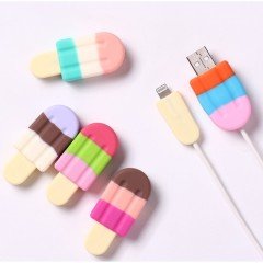 Dondurma Tasarımlı Şarj Kablosu Koruyucu 1 Adet