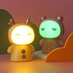 Sevimli Karikatür Hayvan Masa Lambası Renkli Başucu Gece Lamba