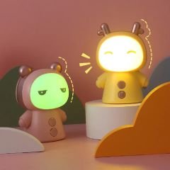 Sevimli Karikatür Hayvan Masa Lambası Renkli Başucu Gece Lamba