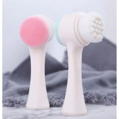 Çift Taraflı 3D Masaj Yüz Temizleme Fırçası